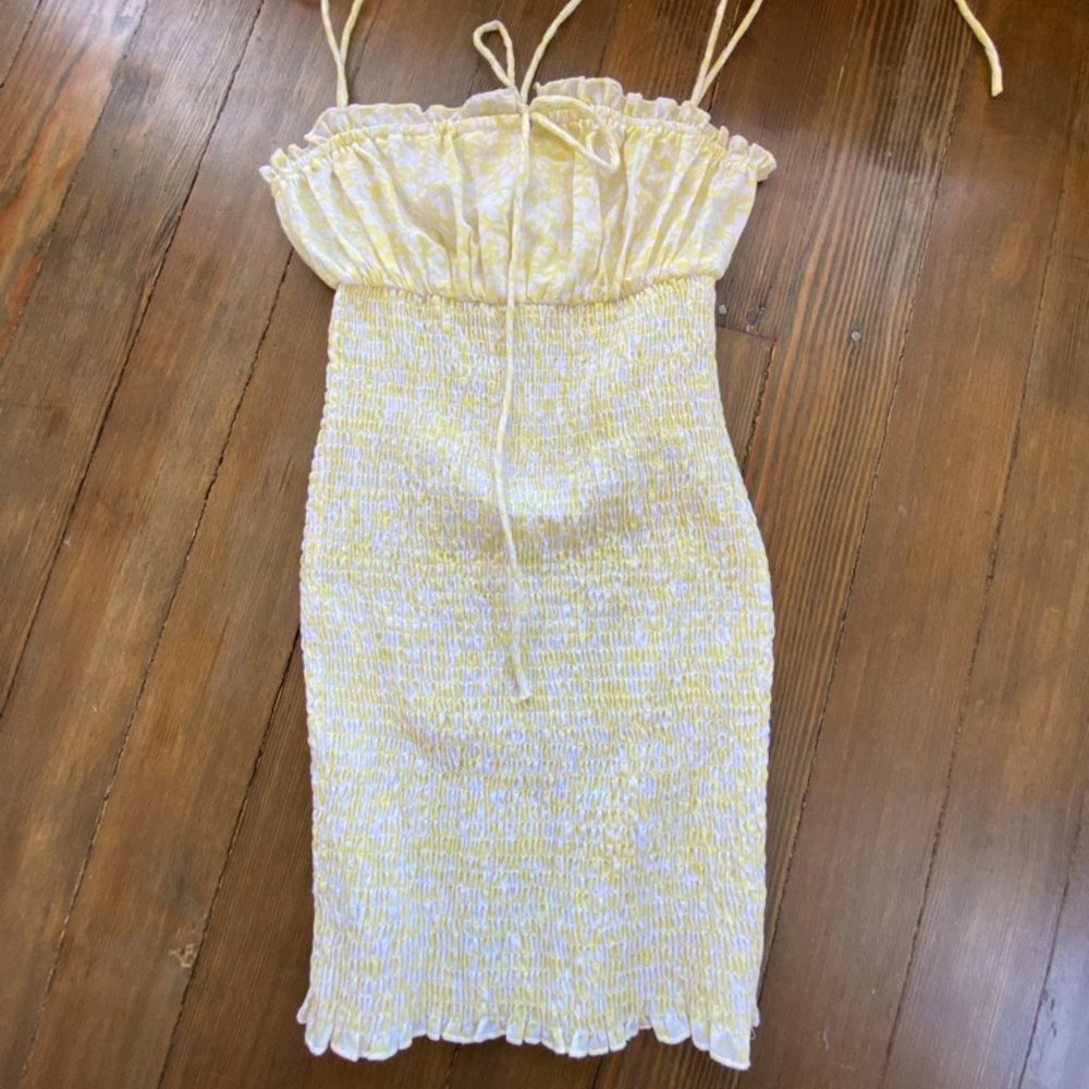 YELLOW FLORAL DRESS